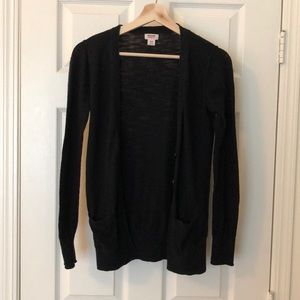 Black cardigan